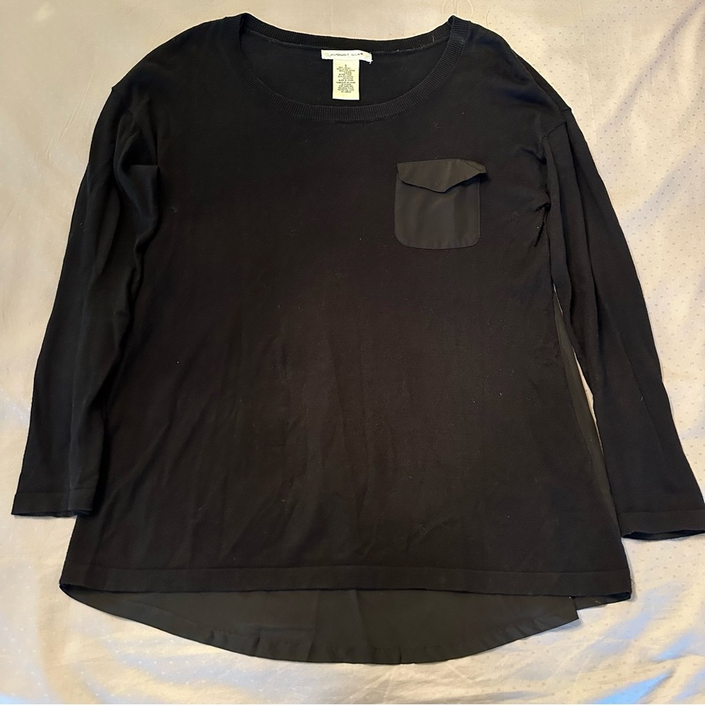 AUGUST SILK LONG SLEEVE TOP